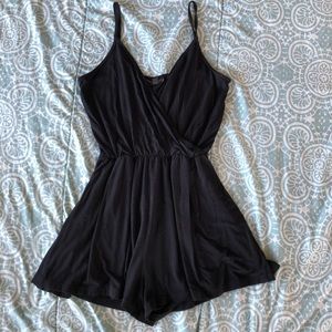 TopShop Black Sleeveless Romper
